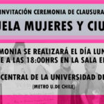 INVITACIÓN A LA CEREMONIA DE CLAUSURA DE LA «ESCUELA DE MUJERES Y CIUDAD»